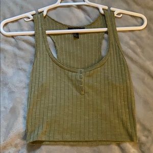 Forever 21 Green Crop Top